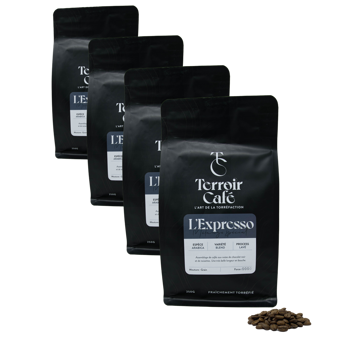 Café en grains qualité expresso 100% arabica 1kg - Pâtes