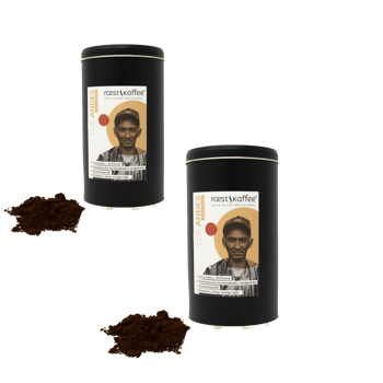 Los Andes - Single Origin - Pack 2 × Mahlgrad Aeropress Metall-Box 500 g