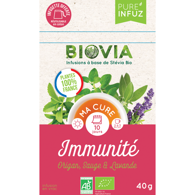 Oviatis Biovia Tisane Immunite Bio Francaise 40G - 40 G