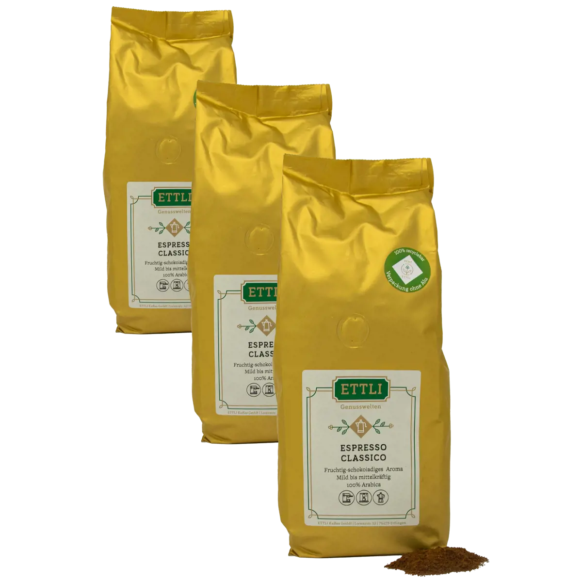 Ettli Kaffee Cafe Moulu Espresso Classico 500G Moulu Filtre - 500 G by ETTLI Kaffee