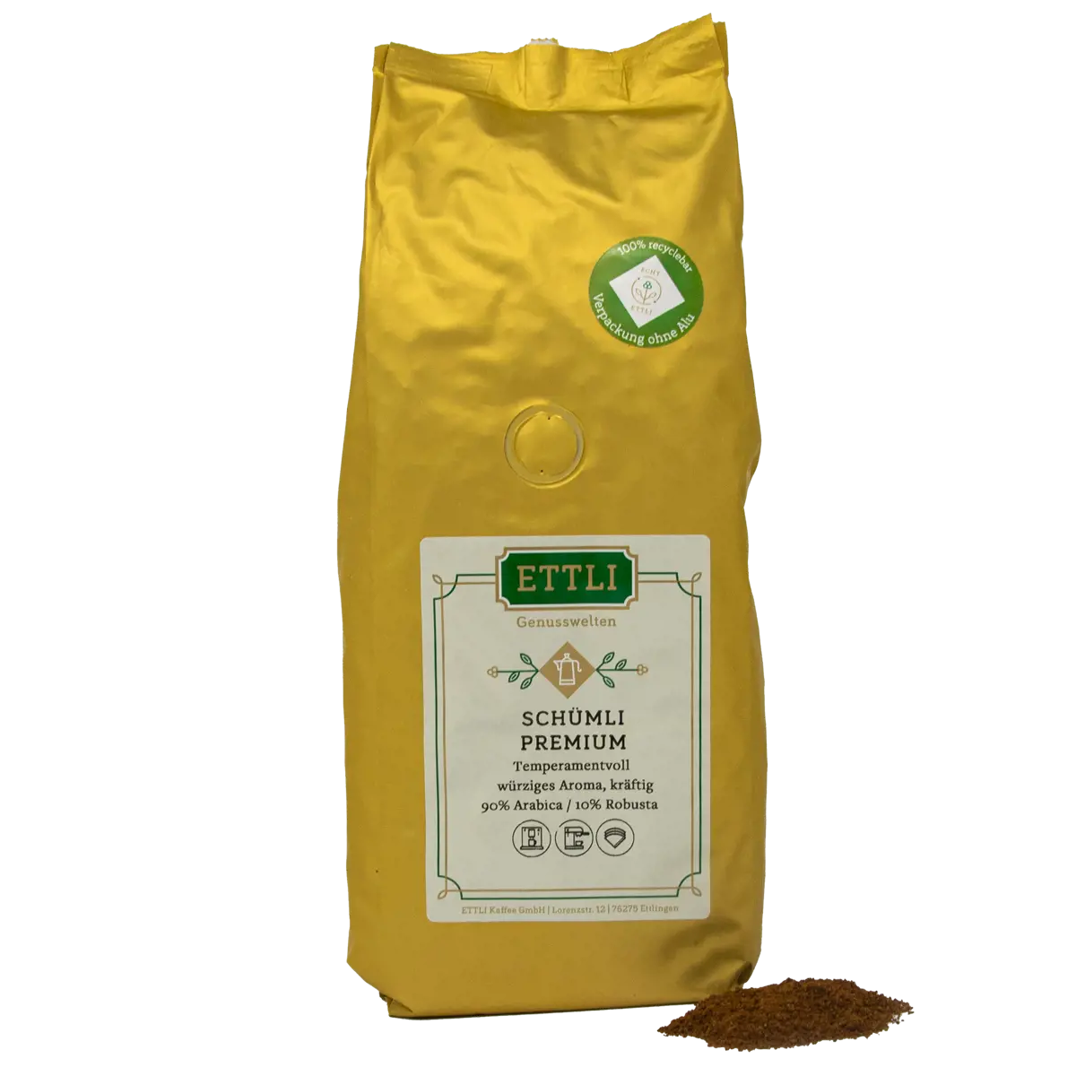 Gemahlener Kaffee - Schümli Premium - 1kg by ETTLI Kaffee