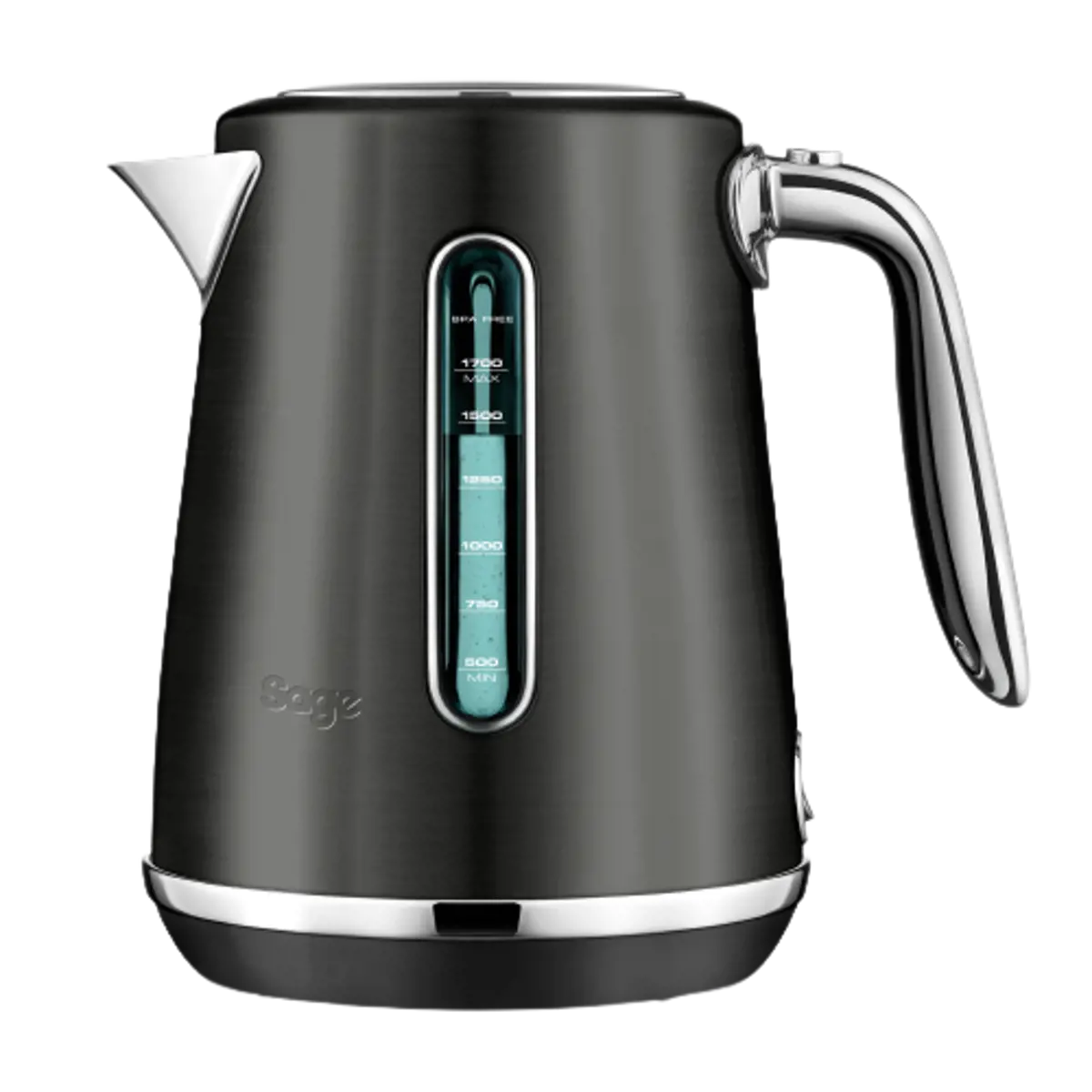 Bouilloire 1.7 L Inox Noir Inox  The Soft Top Luxe by Sage Appliances