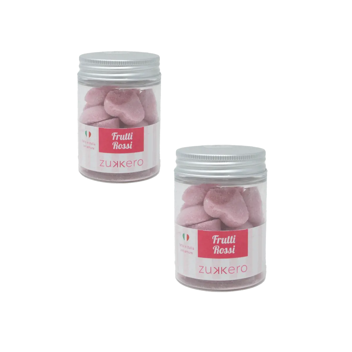 Zolletta cuori Frutti Rossi 60 gr by Zukkero