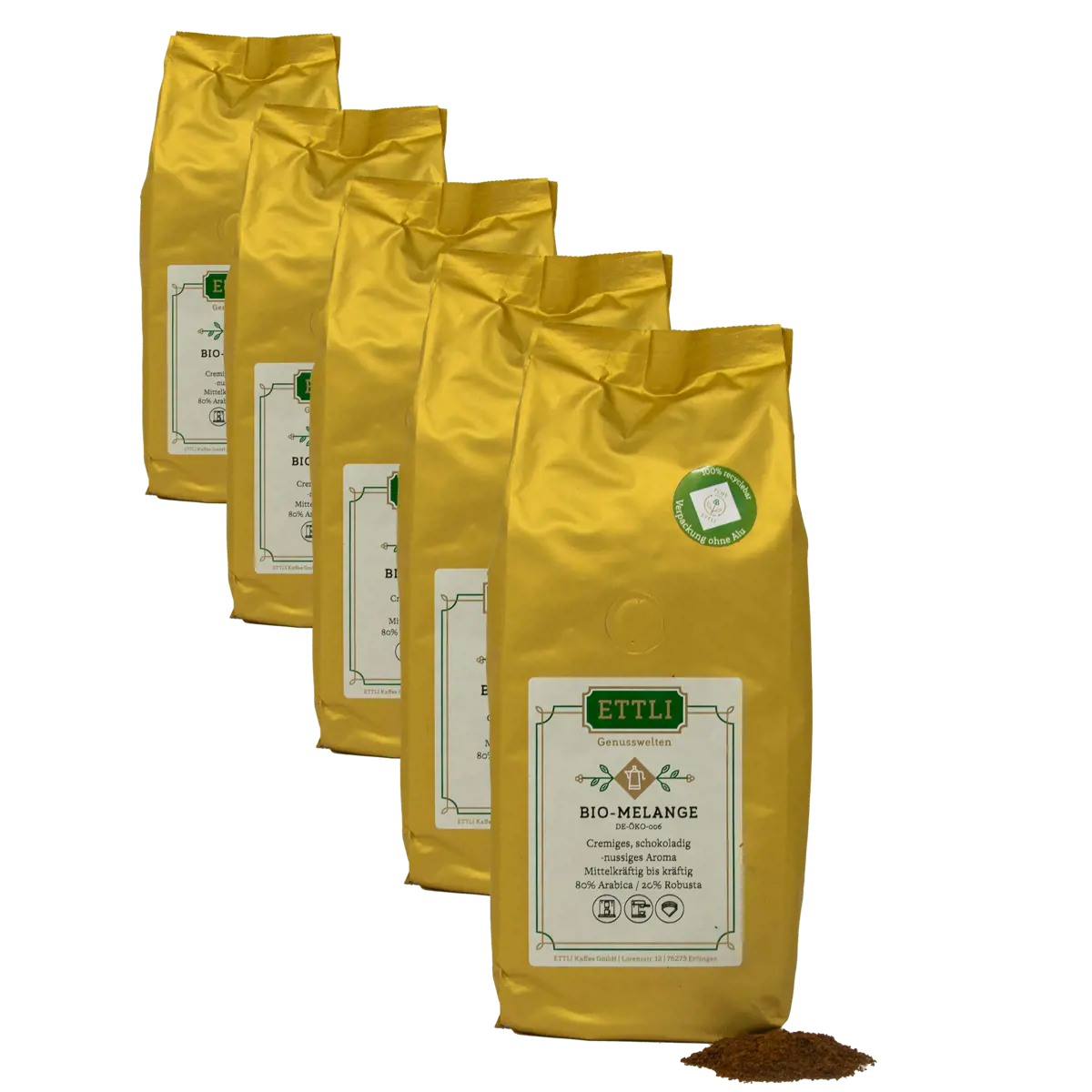 Ettli Kaffee Bio Melange Moulu Espresso - 250 G by ETTLI Kaffee