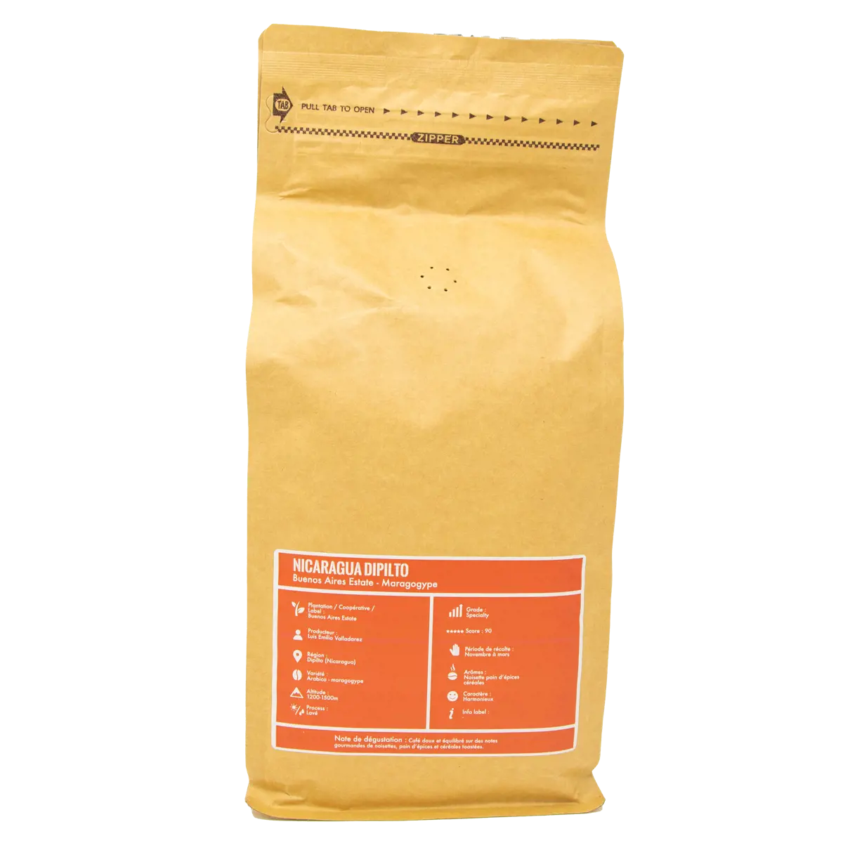 Deuxième image du produit La Brûlerie de Paris Café Moulu - Maragogype Nicaragua Dipilto Aeropress- 1 Kg by La Brûlerie de Paris