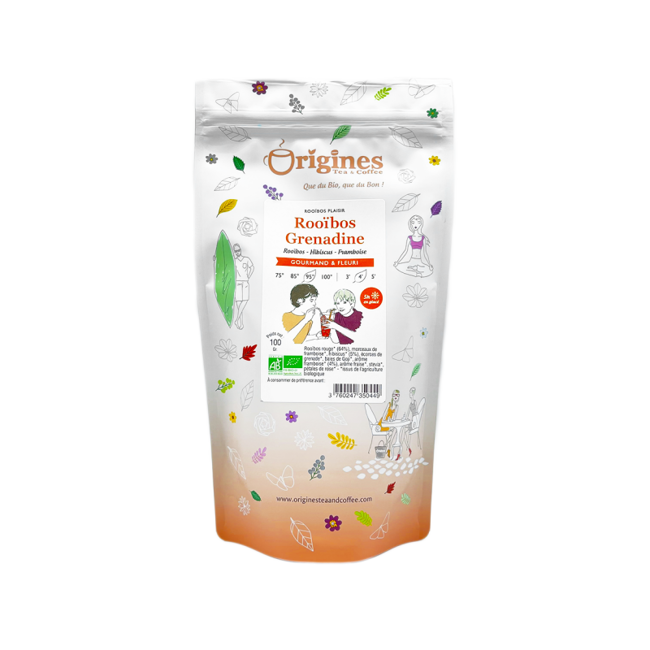 Origines Tea&Coffee Rooibos Grenadine En Vrac 1Kg Fleur De The 1 Kg by Origines Tea&Coffee