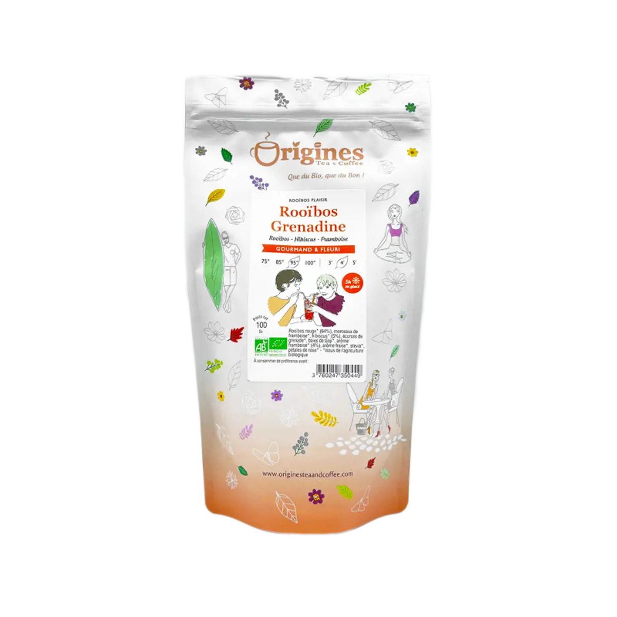 Origines Tea&Coffee Rooibos Grenadine En Vrac 1Kg Fleur De The 1 Kg by Origines Tea&Coffee