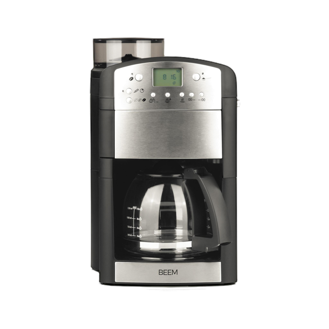 BEEM Filterkaffeemaschine mit Mahlwerk - 1,25 l - FRESH-AROMA-PERFECT - Glas by BEEM 