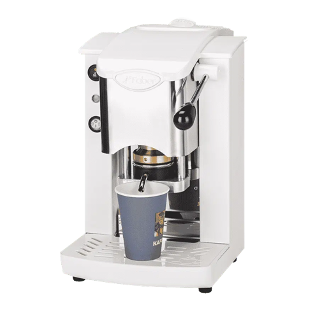 FABER Kaffeepadmaschine - Slot Inox Americano Total White 1,3 l by Faber