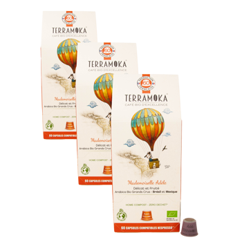 Capsule Compostabili - Signorina Adele x60 - Pack 3 × 60 Capsule compatibile Nespresso®