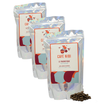 Caffè in grani - Le Magnifique par Herman - 200 g - Pack 3 × Chicchi Bustina 200 g