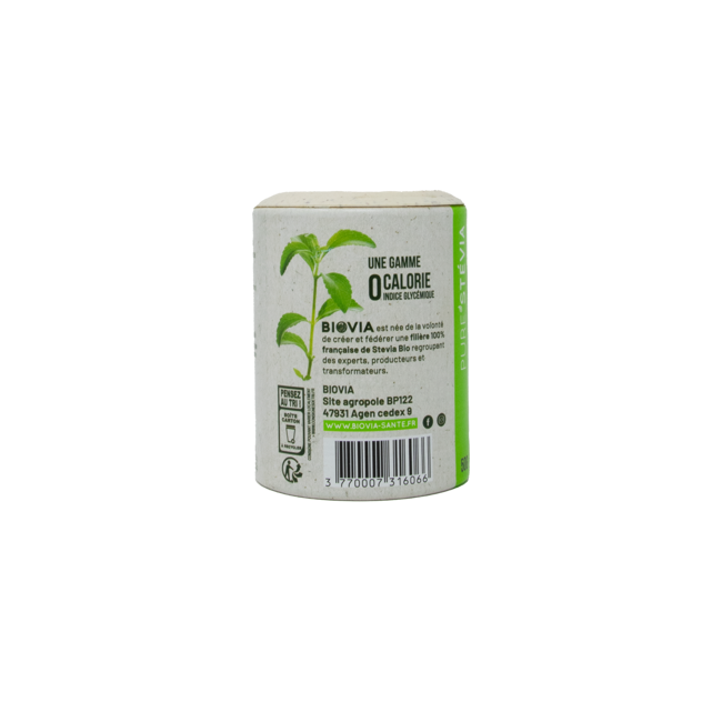 Dritter Produktbild BIOVIA Stevia Blattpulver aus Frankreich - 50g by Oviatis