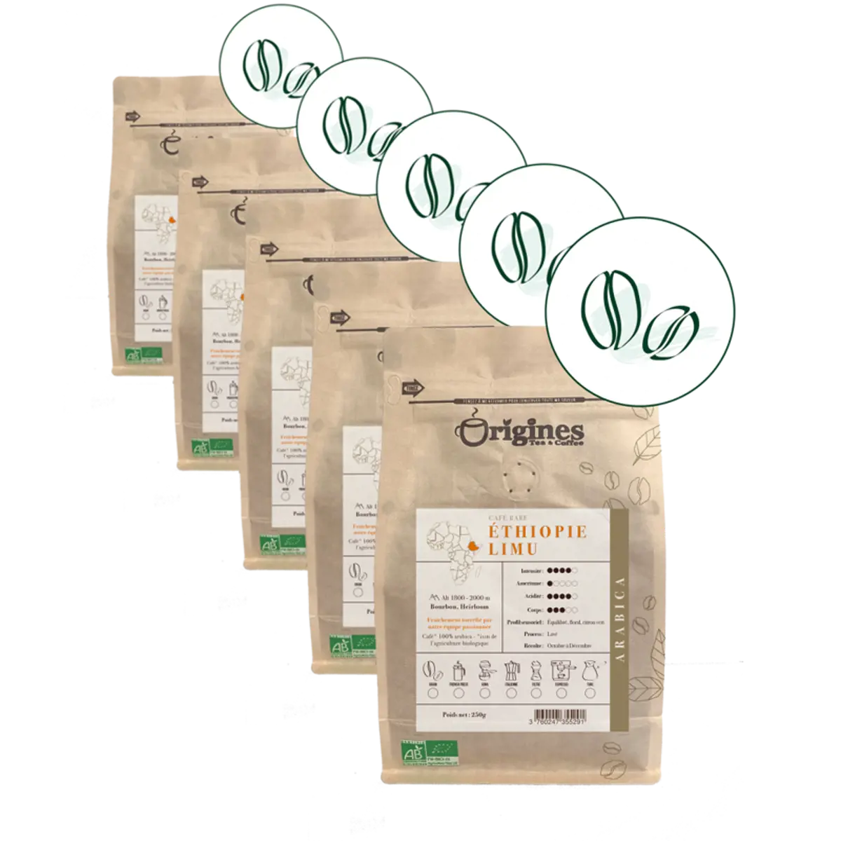 Caffè macinato - Ethiopie Limu - 250g by Origines Tea&Coffee