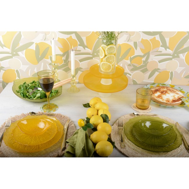 Zweiter Produktbild Wasserglas aus gelbem Acryl - 6er-Set by Aulica