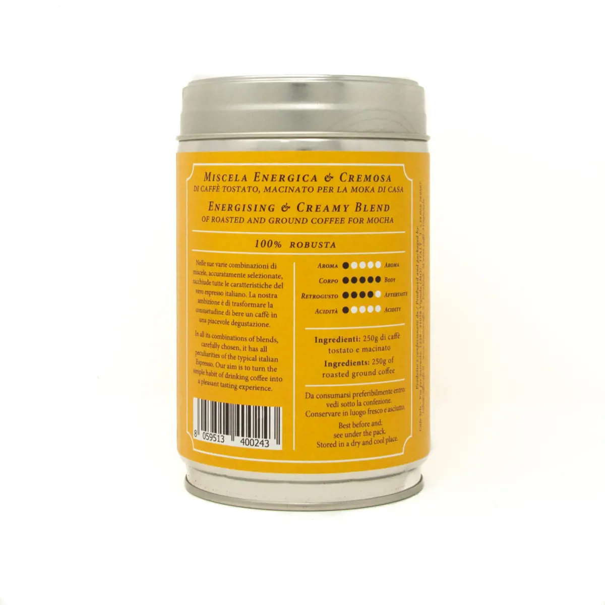 Secondo immagine del prodotto Caffè macinato - Miscela Intensa - Moka 250 g by M'ama Caffè