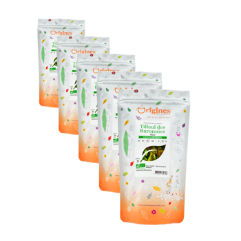 Infusion Bio Tilleul des Barronies en Sachet - 20g - Pack 5 × Pochette 20 g