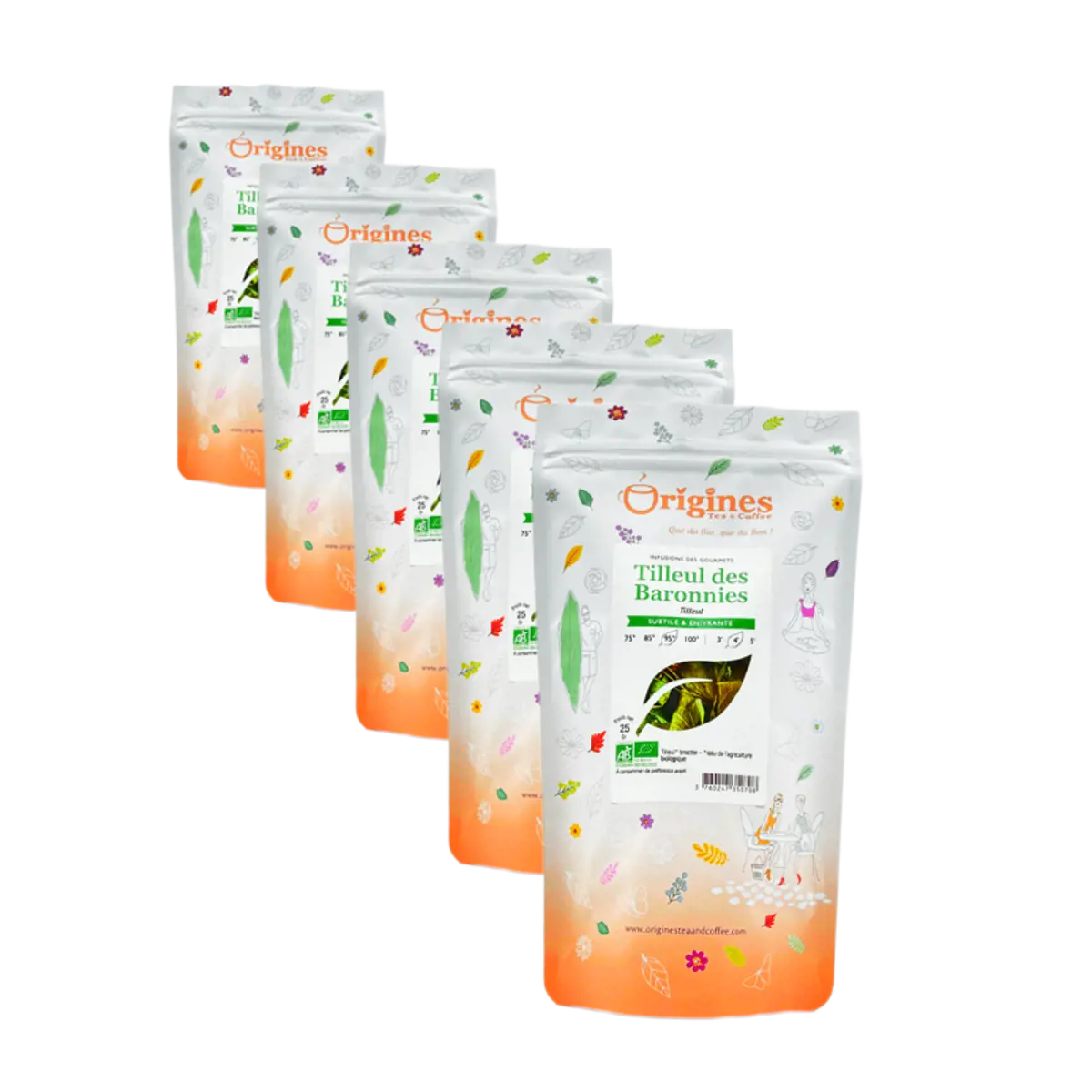 Infusion Bio Tilleul des Barronies en Sachet - 20g by Origines Tea&Coffee