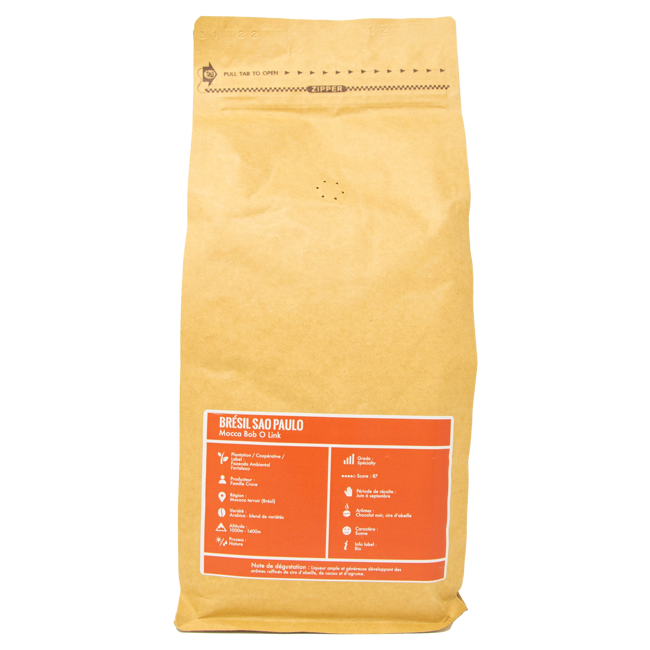 Zweiter Produktbild Kaffeebohnen - Brasilien Sao Paulo Bobolink - 1 Kg by La Brûlerie de Paris