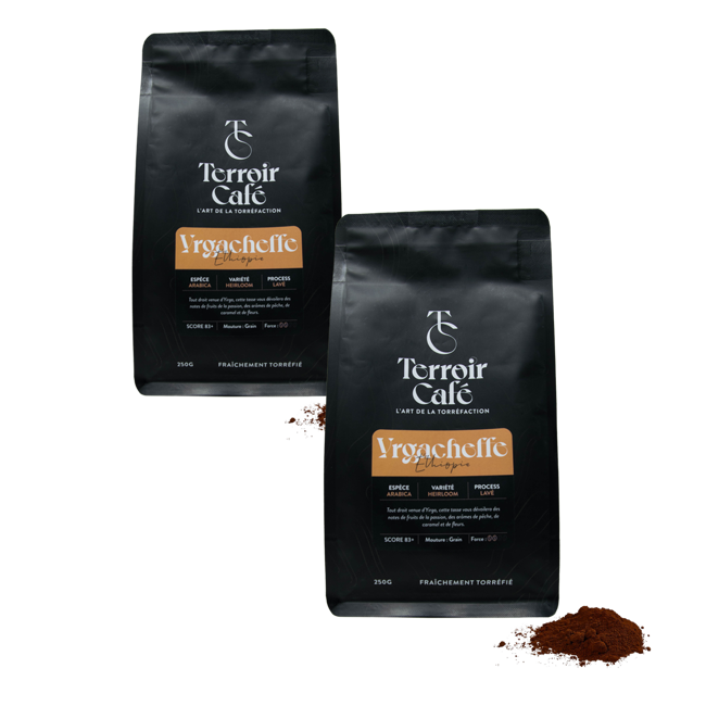 Gemahlener Kaffee - Äthiopien, Yirgacheffe - 1kg by Terroir Cafe