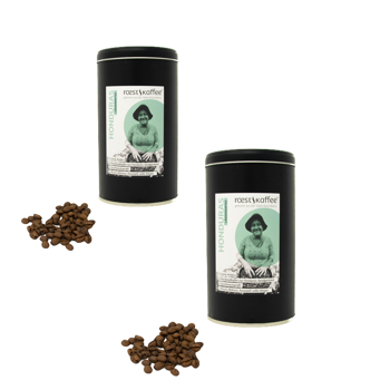 Honduras Länderkaffee - Pack 2 × Bohnen Metall-Box 500 g