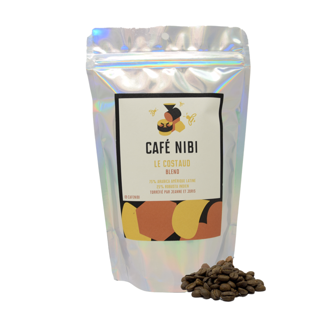Café Nibi - Le Costaud Blend Café En Grain 200 G by Café Nibi