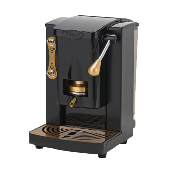 FABER Macchina da Caffè a cialde - Piccola Slot Black Ottone - Brass Edition 1,5 l - compatibile ESE (44mm)
