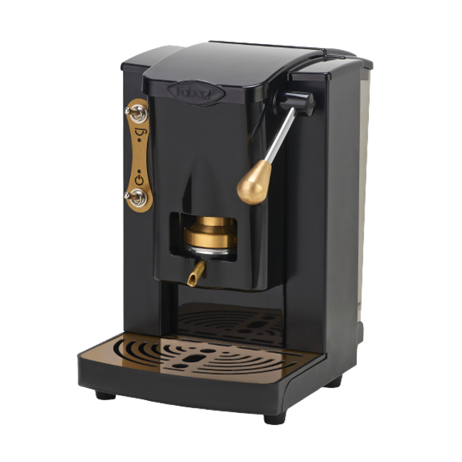 Faber Machine A Cafe A Dosettes Piccola Slot Black Laiton - Brass Edition 1 5 L by Faber