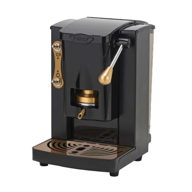 FABER Macchina da Caffè a cialde - Piccola Slot Black Ottone - Brass Edition 1,5 l by Faber