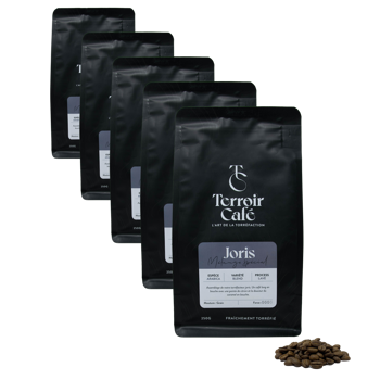 Kaffeebohnen - Zusammenstellung des Kaffeerösters, Joris - 250g - Pack 5 × Bohnen Beutel 250 g