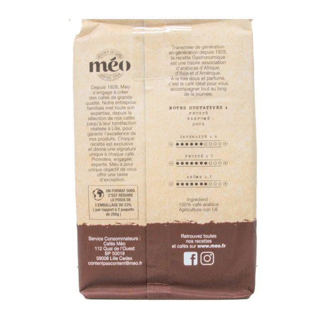 Deuxième image du produit Café Méo Cafe Moulu Gastronomique 500 Gr Moulu Espresso - 500 G by Café Méo