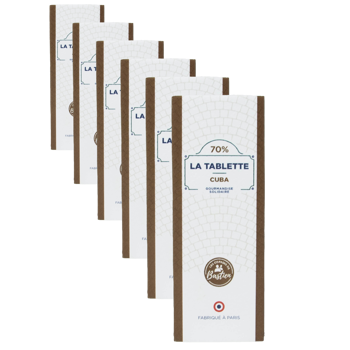 Single Origin Schokoladentafel 70% - Kuba (25g) - Pack 6 × Tafel 25 g