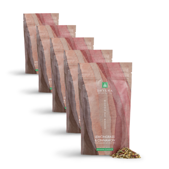 Dhyana Lemongrass Cinnamon 75 G - 75 G - Pack 5 × Pochette 75 g