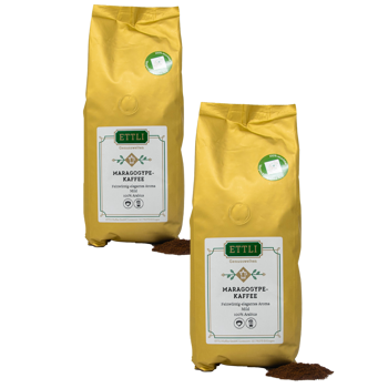 Gemahlener Kaffee - Maragogype - 1kg - Pack 2 × Mahlgrad French Press Beutel 1 kg
