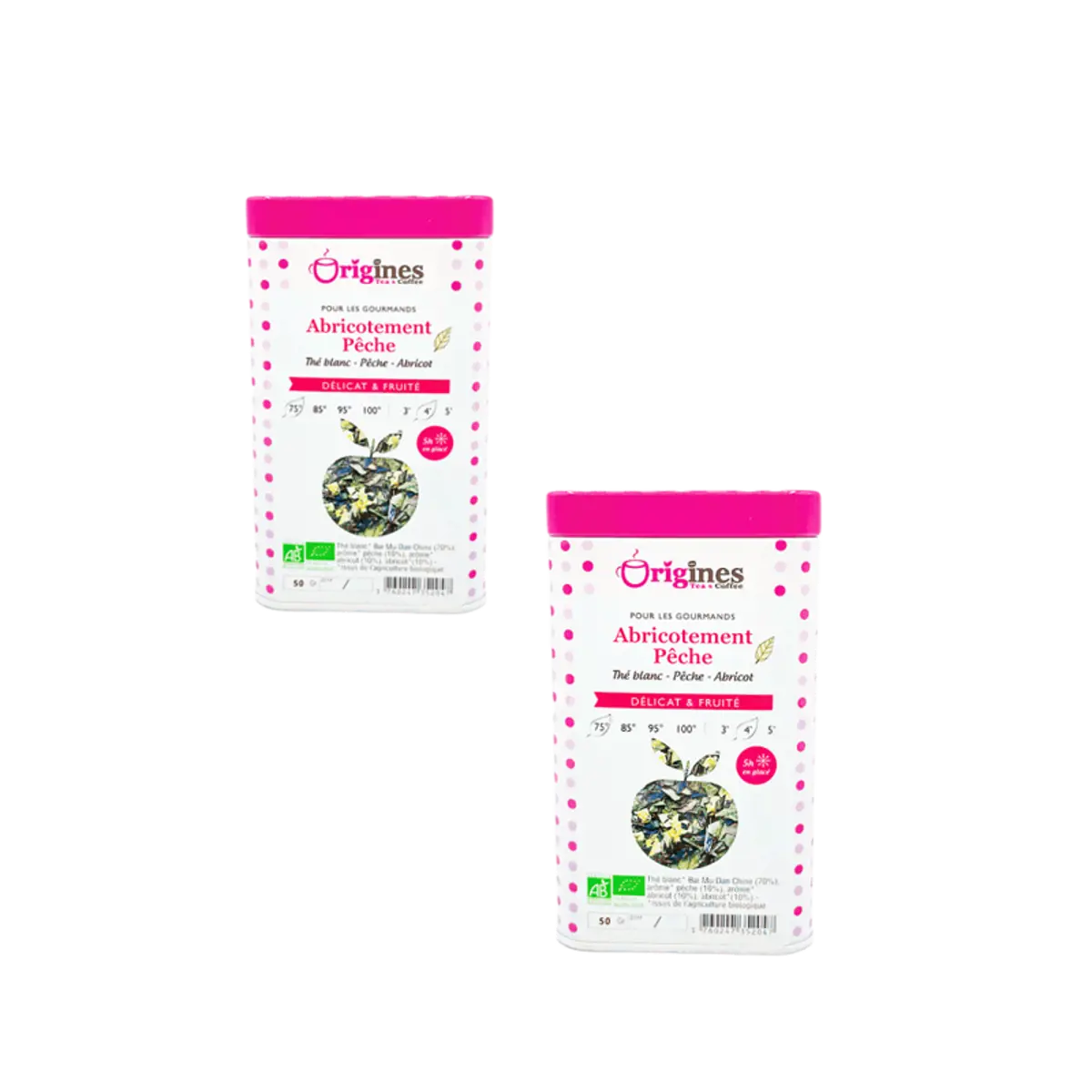 Origines Tea&Coffee The Blanc Bio En - Abricotement Peche Chine 50G - 50 G by Origines Tea&Coffee