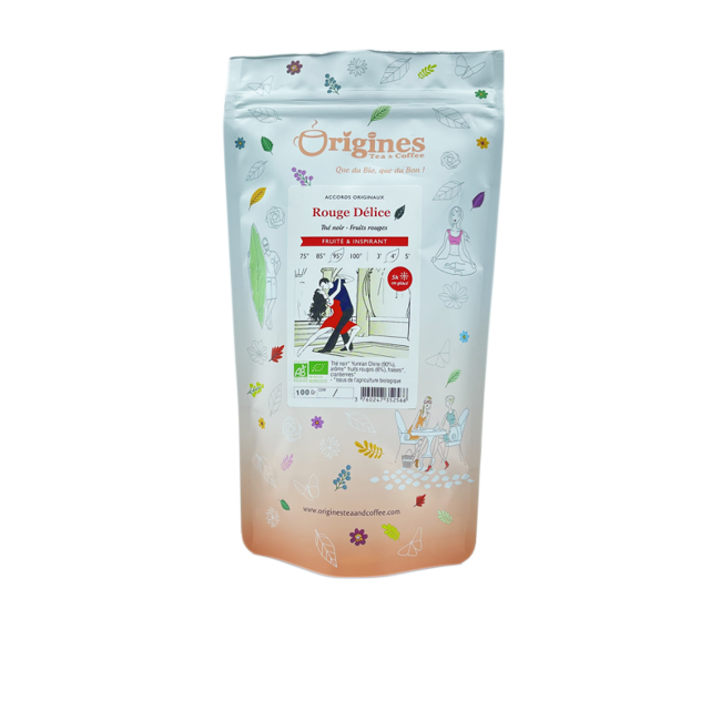 Origines Tea&Coffee The Noir Bio En Vrac Rouge Delice Chine 1Kg Fleur De The 1 Kg by Origines Tea&Coffee