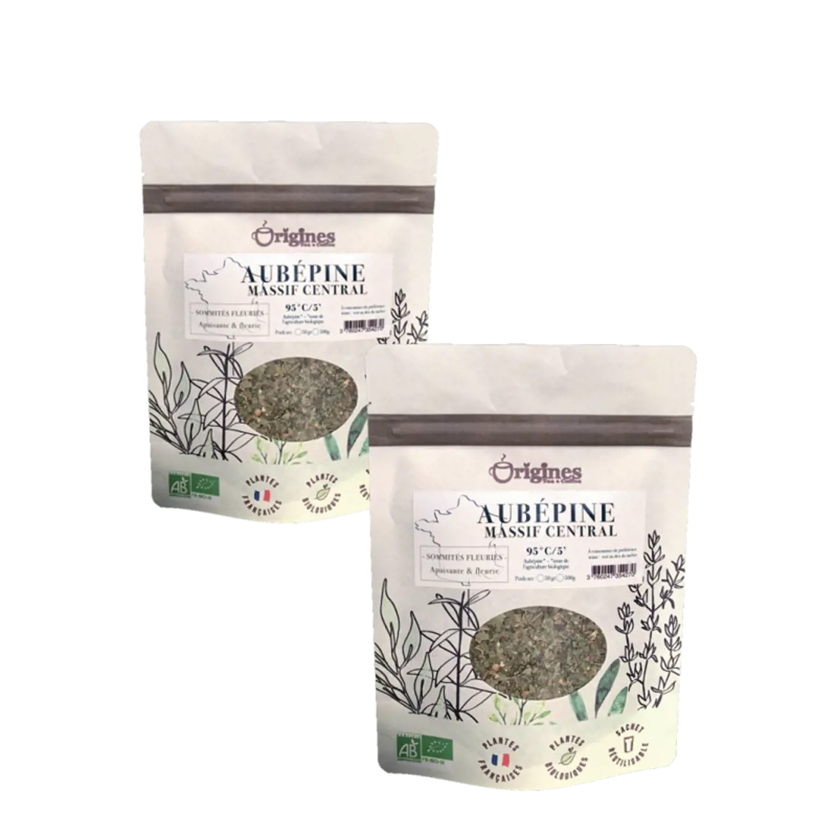 Origines Tea&Coffee Infusion Bio Aubepine Vrac 500G Fleur De The 500 G by Origines Tea&Coffee