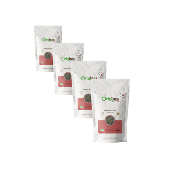Origines Tea&Coffee The Vert Bio En Sachet Piquant De Citron 100G - 100 G - Pack 4 × Pochette 100 g