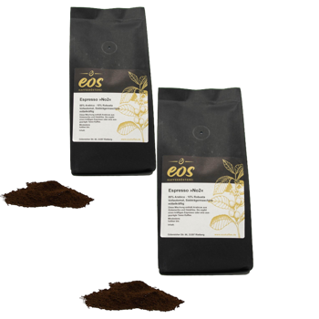 Espresso No2 - Pack 2 × Mahlgrad Espresso Beutel 500 g