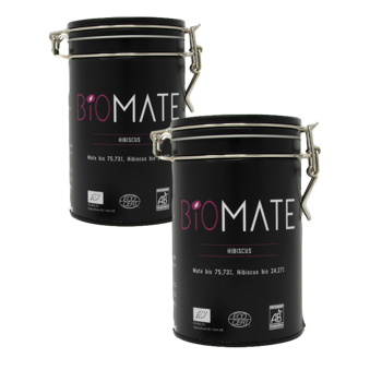 Biomaté Hibiscus Vrac En - 150 G - Pack 2 × Boîte métal 150 g