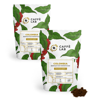 Kaffee Kolumbien Rumfass - Filter - Pack 2 × Mahlgrad Filter Beutel 250 g