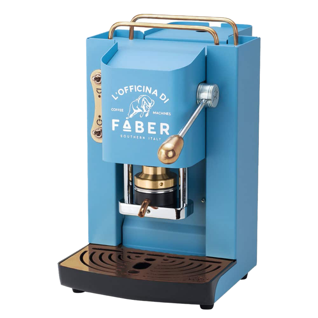 FABER Kaffeepadmaschine - Pro Deluxe Turquoise, Messing 1,3 l by Faber