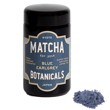 Matcha Botanicals Matcha Blu Earl Grey - 40g - Bottiglia di vetro 40 g