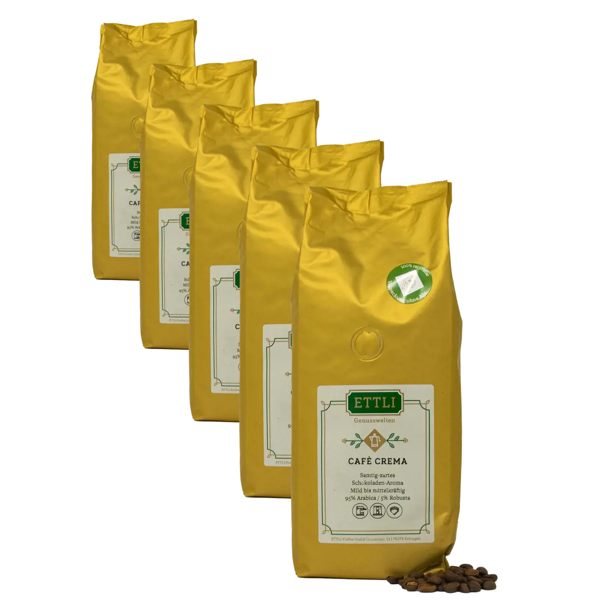 Ettli Kaffee Café En Grain - Cafè Crema - 250G by ETTLI Kaffee