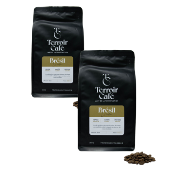 Kaffeebohnen - Brasilien, Linda 1kg - Pack 2 × Bohnen Beutel 1 kg