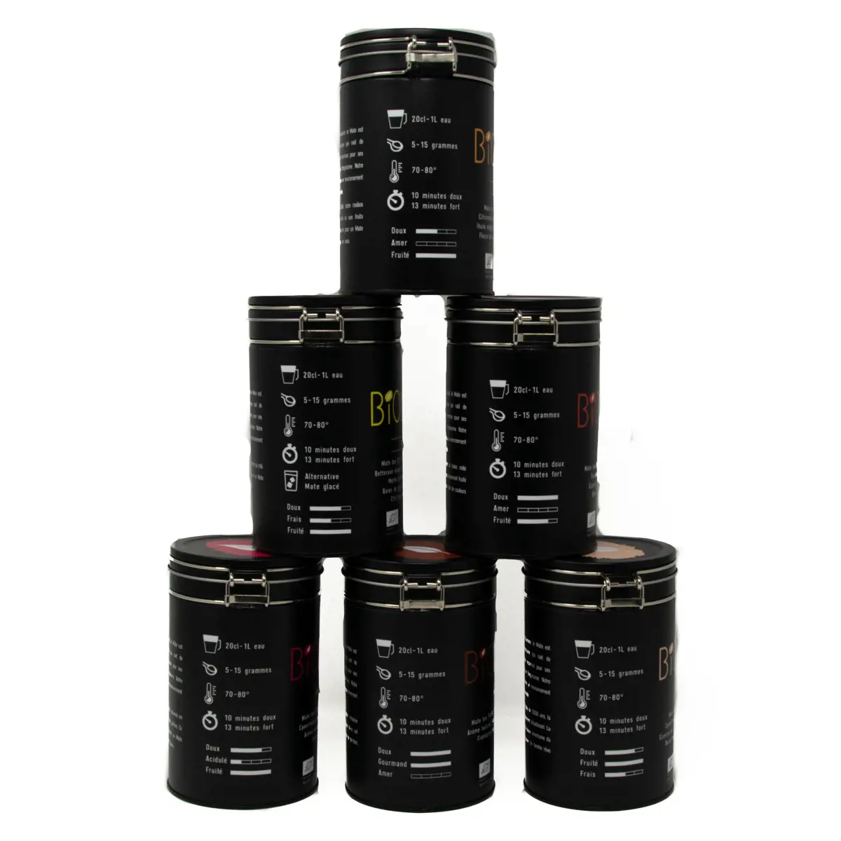 Deuxième image du produit Biomaté Assortiment Fruite Boite En Metal 900G Coffret Decouverte 900 G by Biomaté