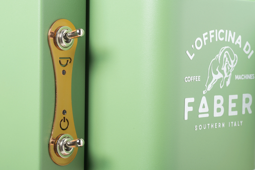 FABER Macchina da Caffè a cialde - Pro Deluxe Acid Green Ottonato