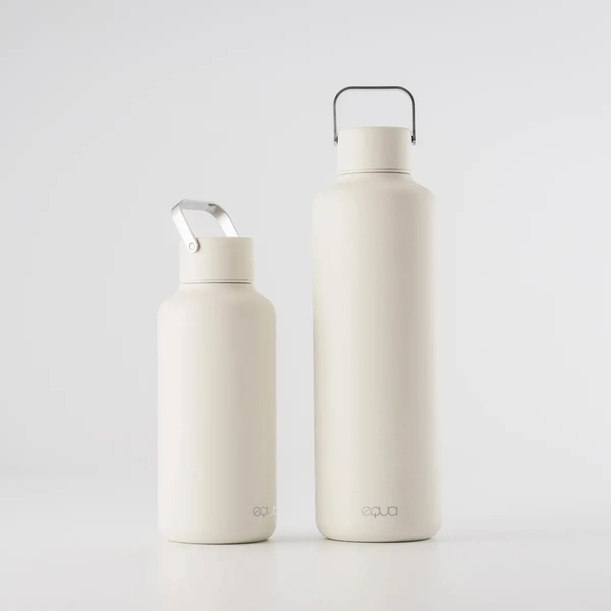 Troisième image du produit Equa France Equa Gourde En Acier Inoxydable Timeless Off White 1L by Equa France