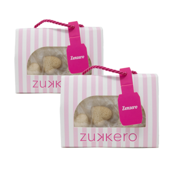 Zollette cuore zenzero box 60 gr - Pack 2 × Scatola di cartone 60 g