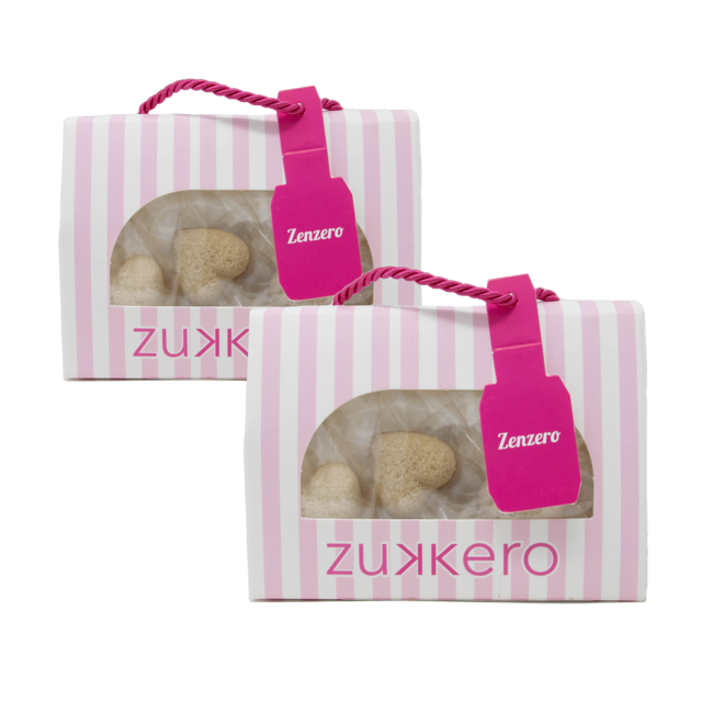 Zollette cuore zenzero box 60 gr by Zukkero