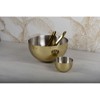 Zweiter Produktbild Champagnerfarbene Schale aus Edelstahl by Aulica